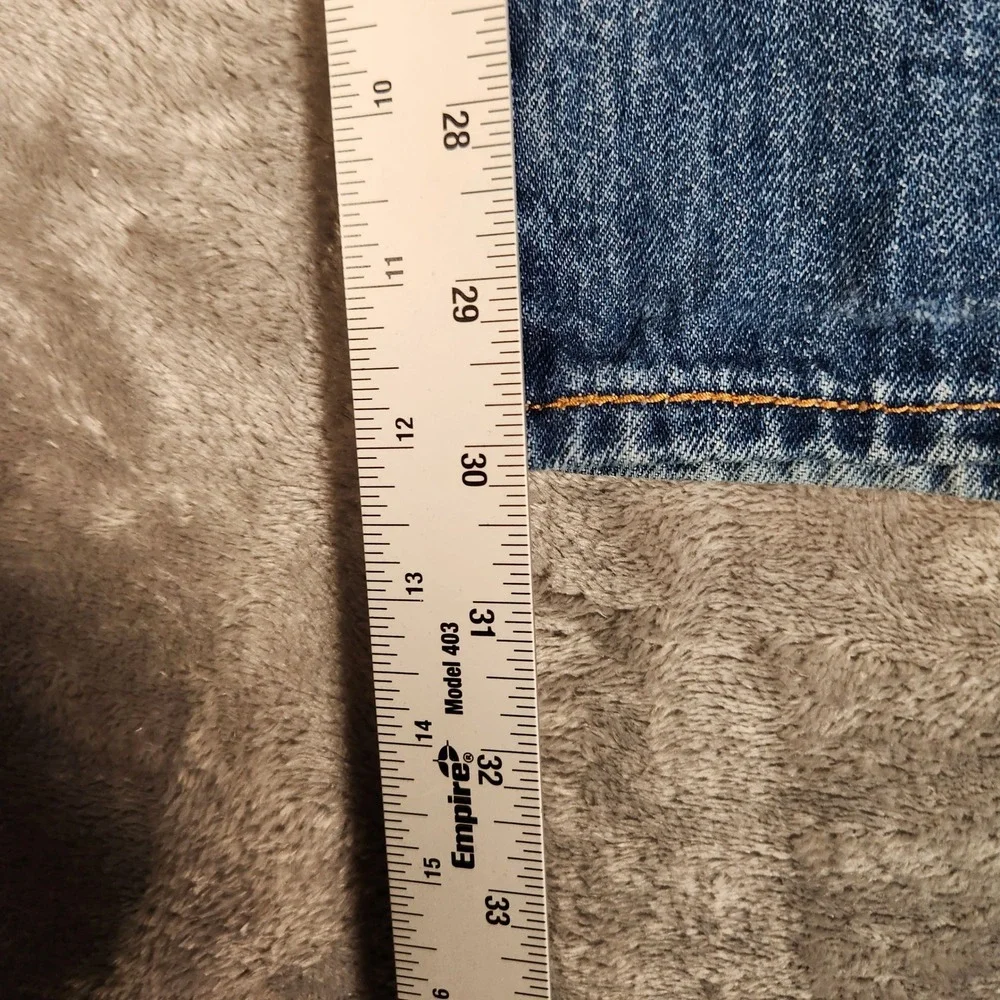 Levi's 501‎ Original Fit Jeans Mens 42x30 Good Button Fly Straight Leg FRAYED